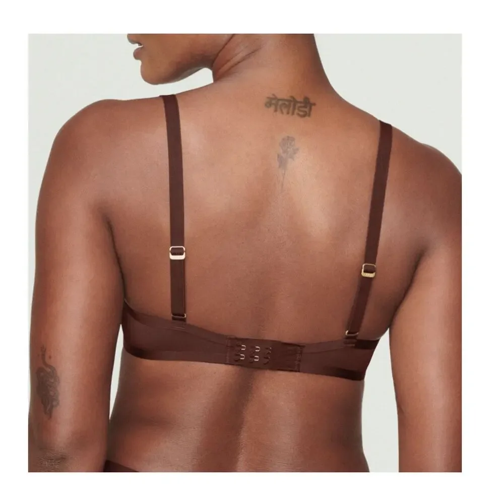 NWT Cuup 38G (4D) The Plunge Mesh espresso brown bra - Picture 3 of 14